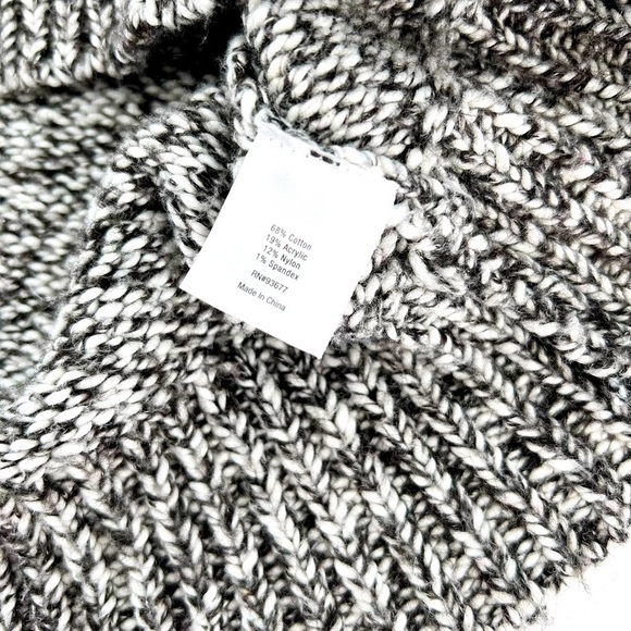 a.n.a Womens Sweater Gray Pullover Long Sleeve Knit Turtleneck Hi-Low Hem Size S - Picture 7 of 11